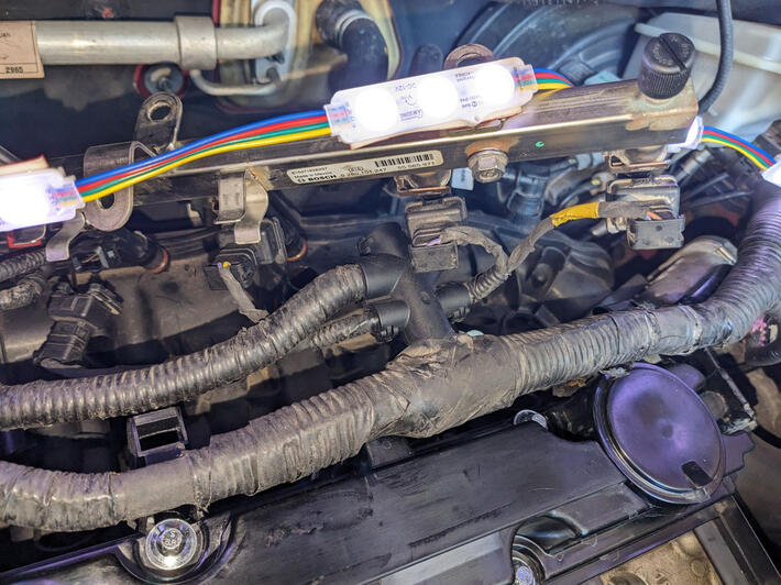 Got an Enclave with a Purge leak. Easy fix but they make the part as one with the intake manifold. Not cheap for the customer but she needs to get her kids and go to work so its needed.